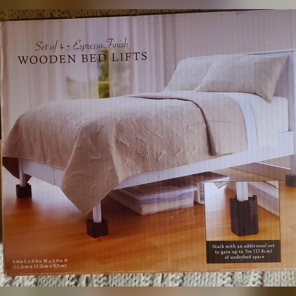 Wooden bed lifts